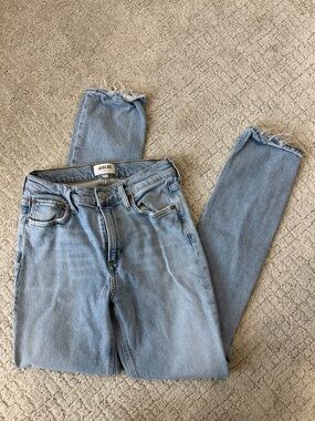 Agolde High-Rise Light Wash Jeans